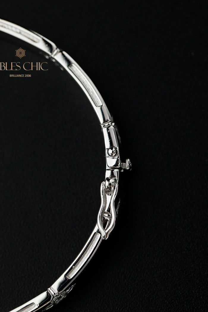 Bracelet trèfles hautement polis 203707