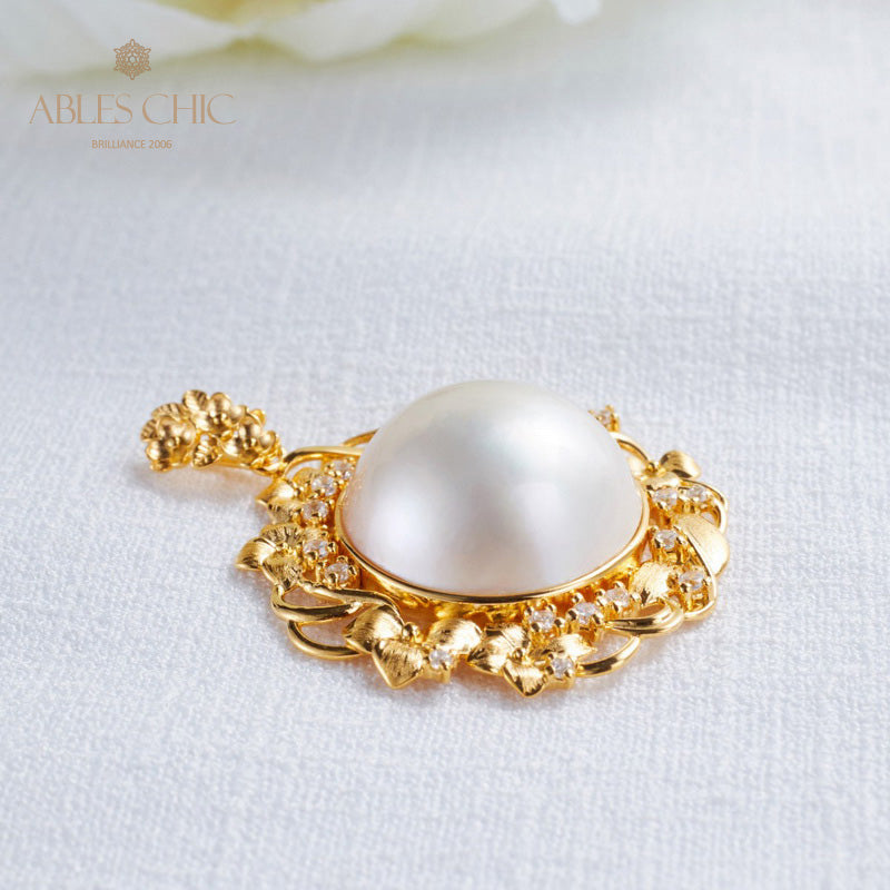 Pendentif halo guirlande de perles Mabe 5819