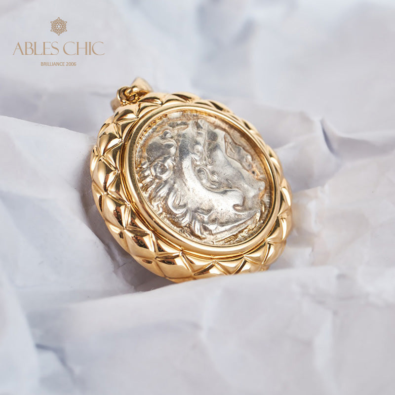 Pendentif byzantin Zeus Flip Coin uniquement