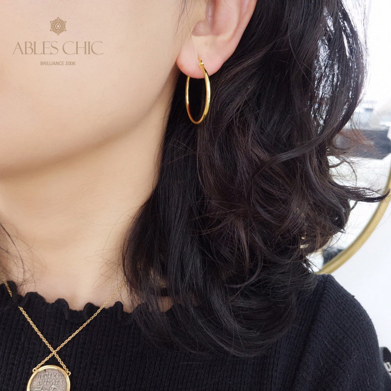 Boucles d'oreilles créoles 15 mm/25 mm/45 mm 5836