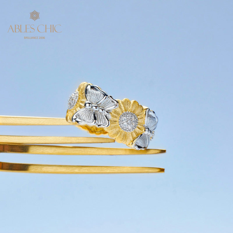 Bague Fleur de Marguerite Papillon 5931