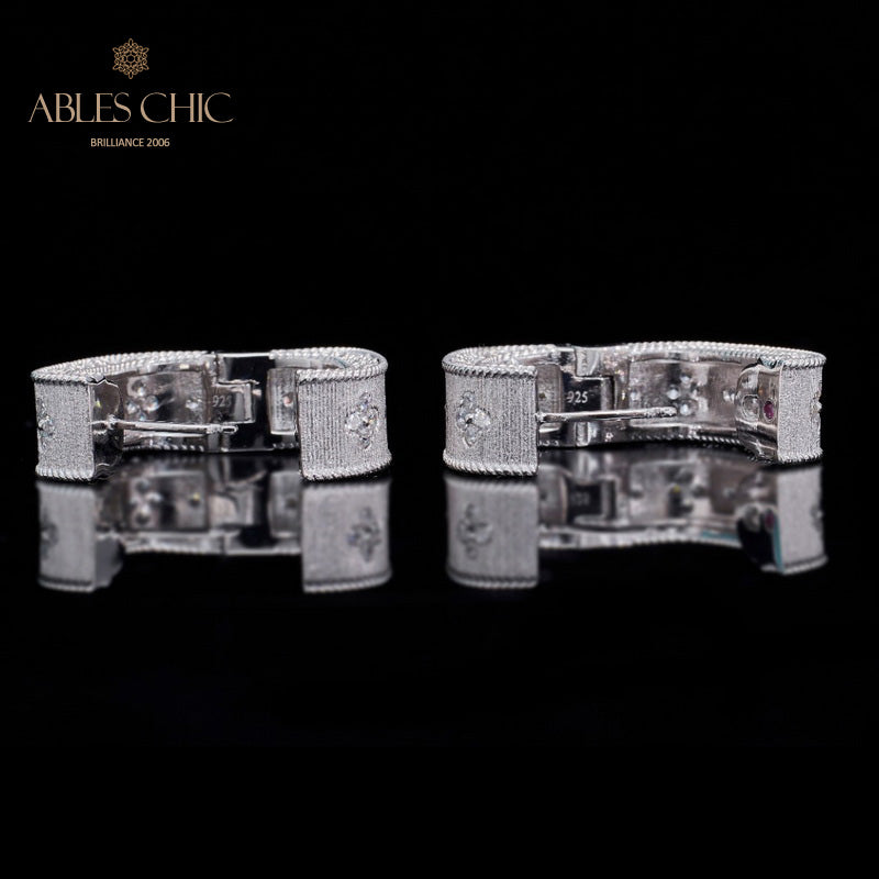 Boucles d'oreilles Trèfle Zircon 5773