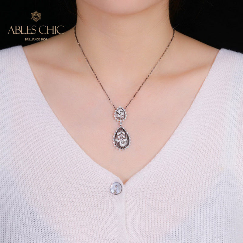 Collier Floral En Filigrane De Dentelle 5340