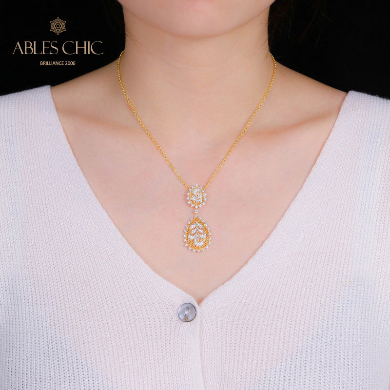 Collier Floral En Filigrane De Dentelle 5340