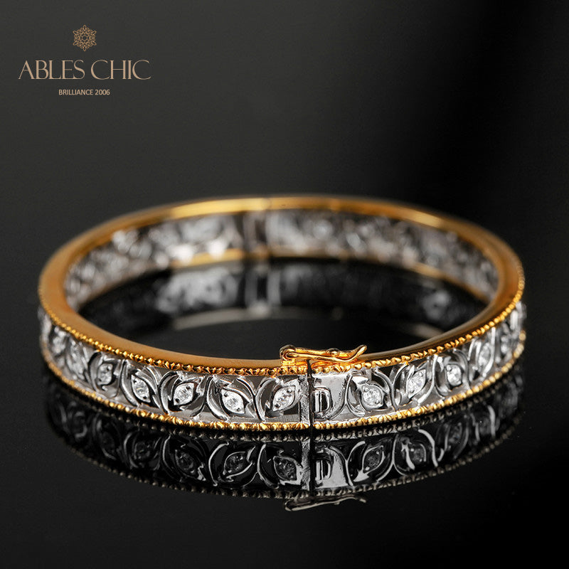 Bracelet Zircon Filigrane Floral 5021