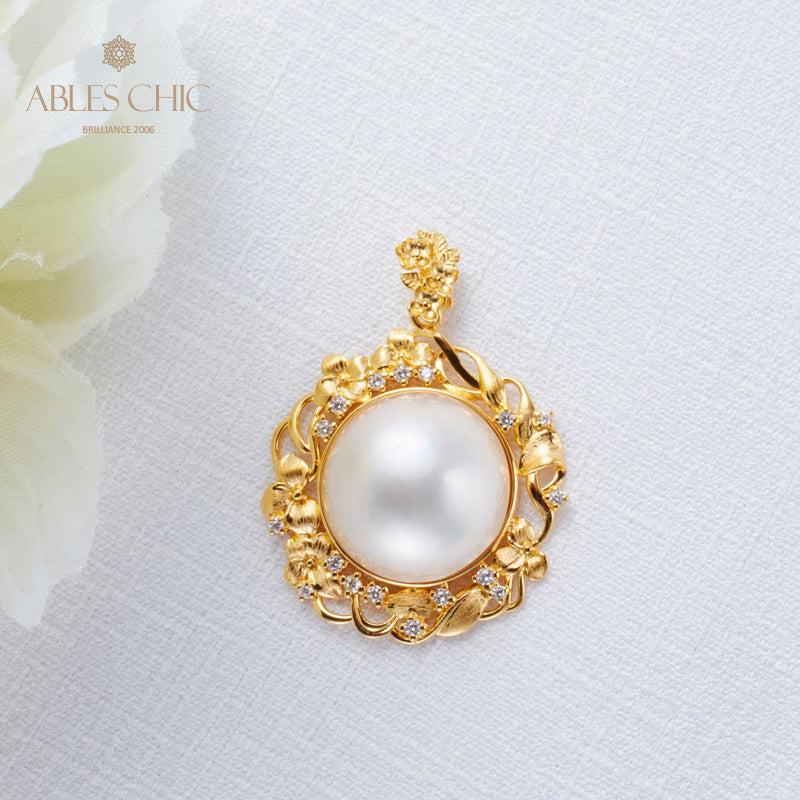 Pendentif halo guirlande de perles Mabe 5819