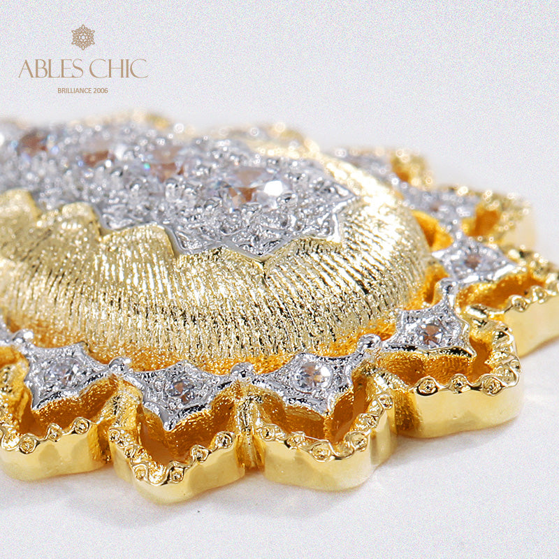 Collier étoilé en forme de larme soyeuse 5109