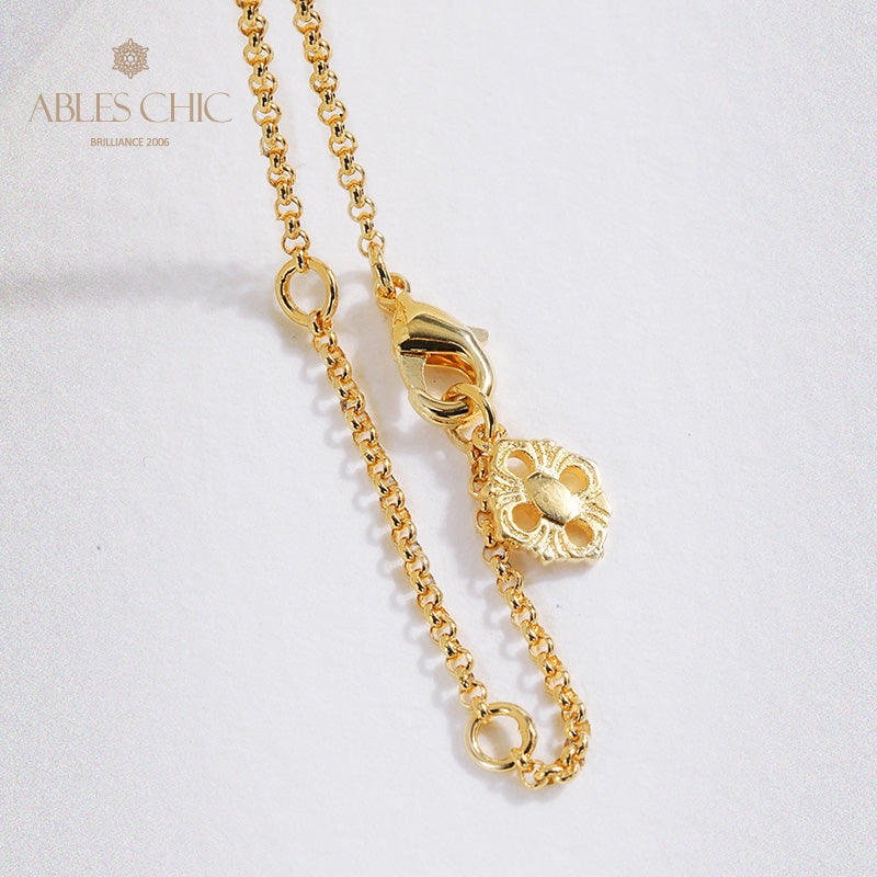 Collier étoilé en forme de larme soyeuse 5109