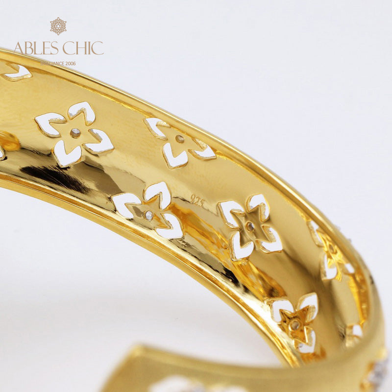 Bracelet Floral Trèfles Soyeux 5058