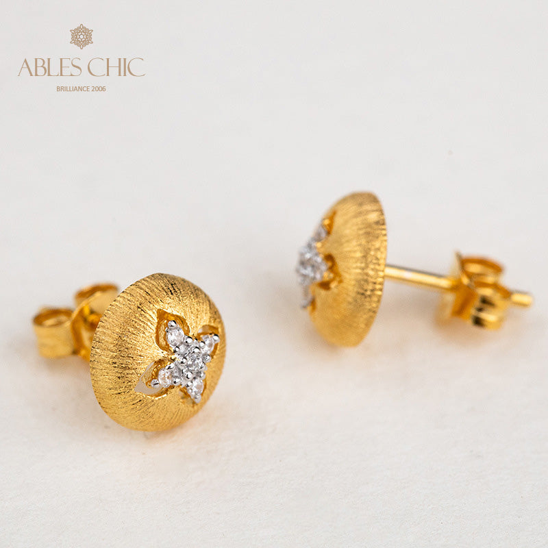 Boucles D'oreilles Soyeuses Dôme Trèfle 5087