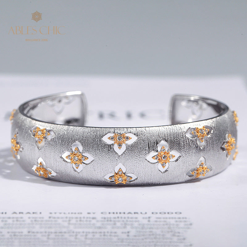 Bracelet Floral Trèfles Soyeux 5058