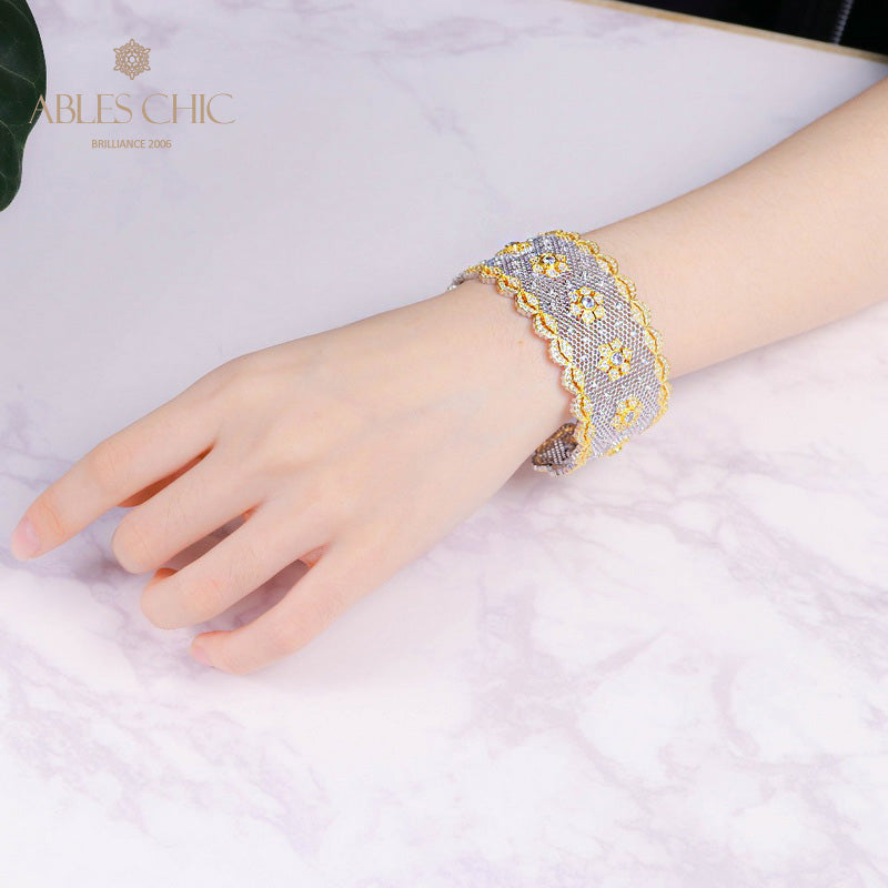 Bracelet Floral en Dentelle Aérée 5164