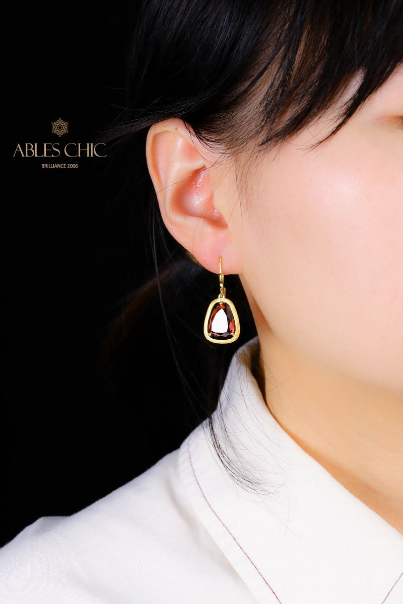 Boucles d'oreilles couleur CZ pierres précieuses C11E4S25184