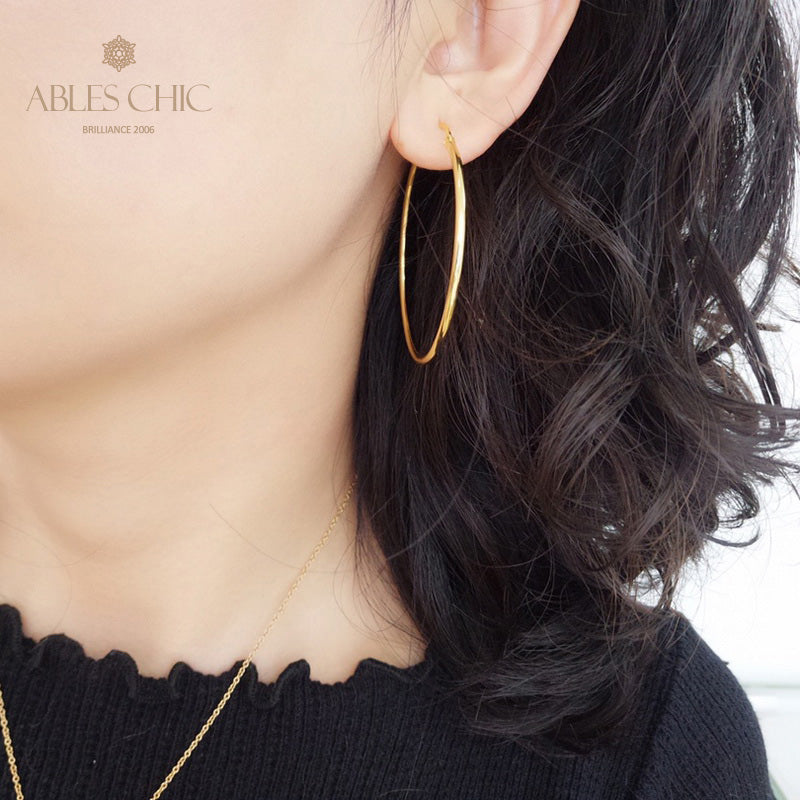 Boucles d'oreilles créoles 15 mm/25 mm/45 mm 5836