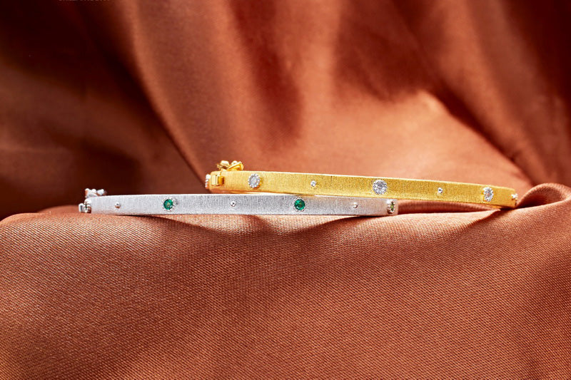 Bracelet Jonc Fleurs En Tissu 5680