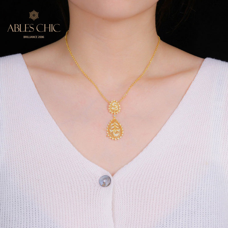Collier Floral En Filigrane De Dentelle 5340