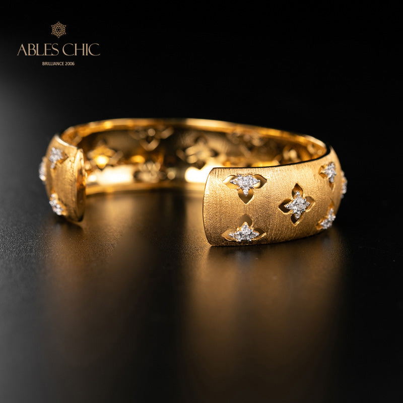 Bracelet Floral Trèfles Soyeux 5058