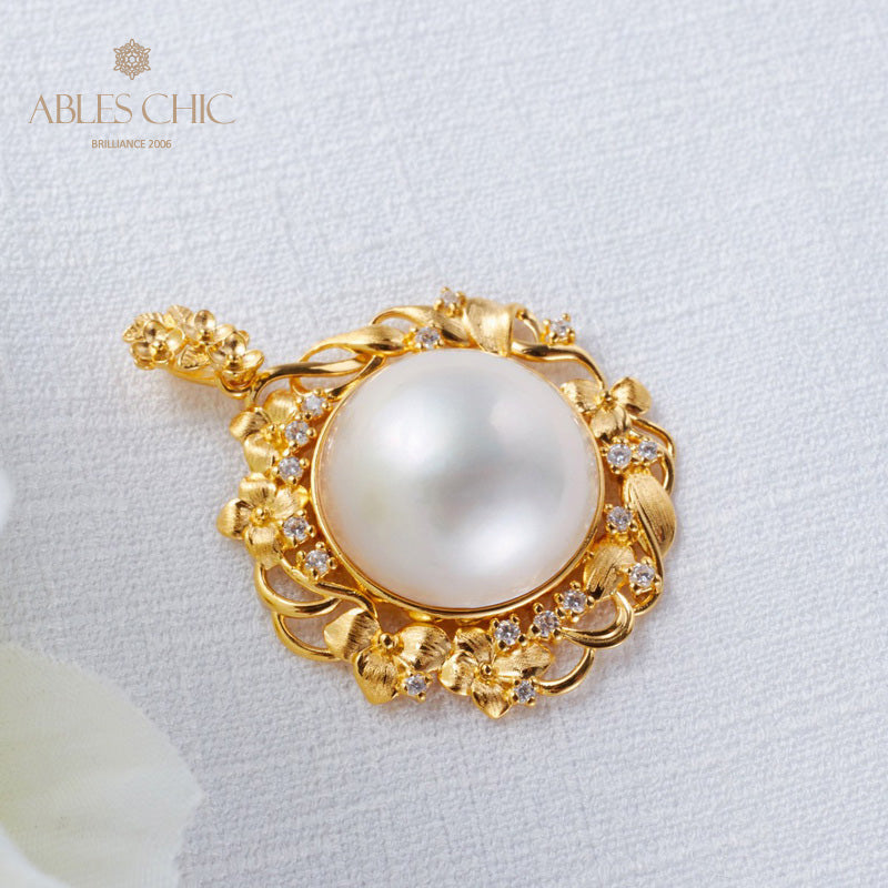 Pendentif halo guirlande de perles Mabe 5819