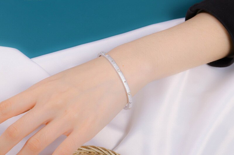 Bracelet Jonc Fleurs En Tissu 5680
