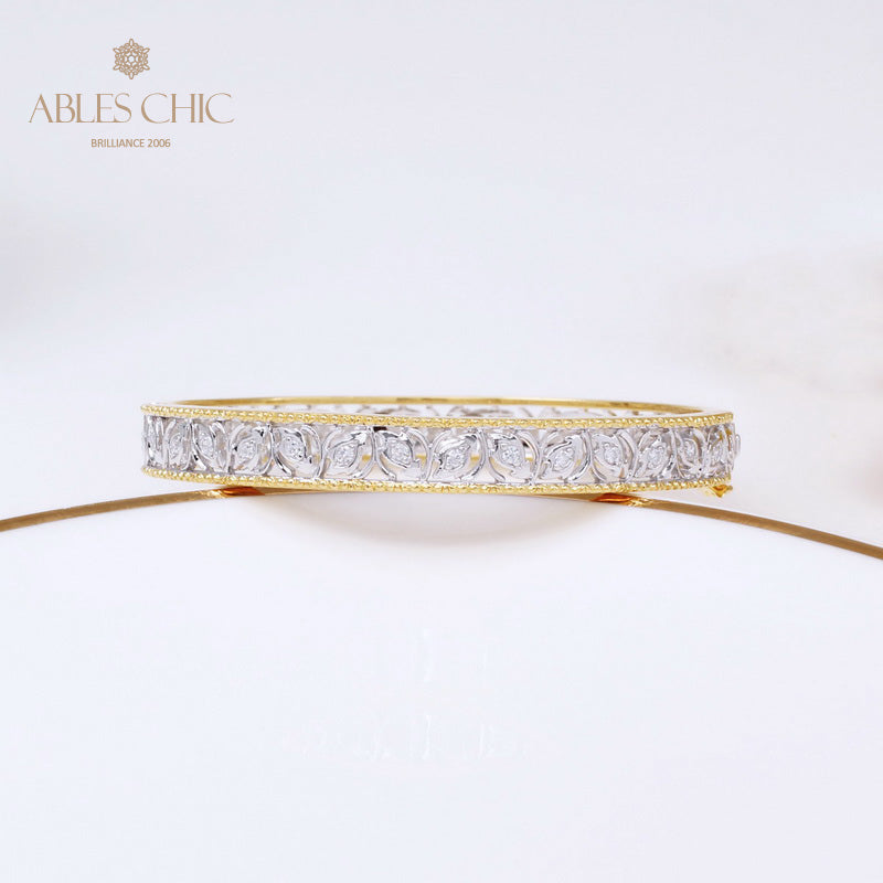 Bracelet Zircon Filigrane Floral 5021