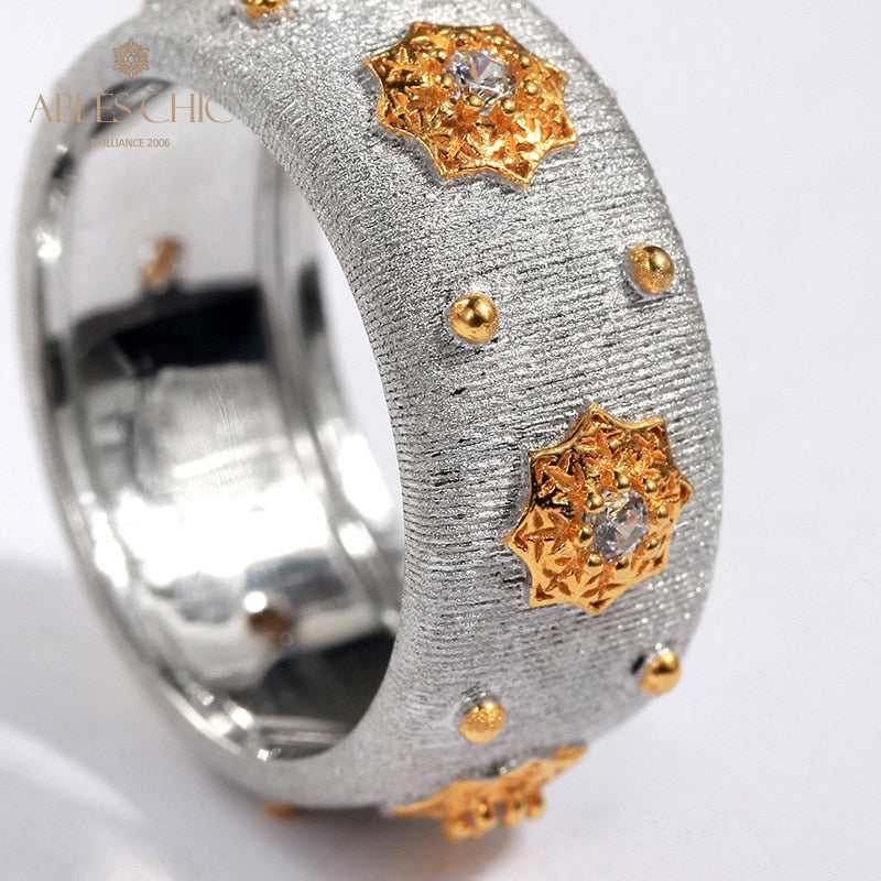 Bague Soyeuse Fleurs Étoilées 5025