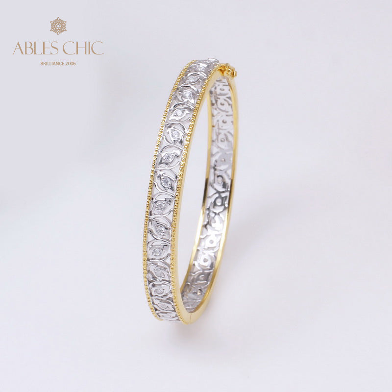Bracelet Zircon Filigrane Floral 5021