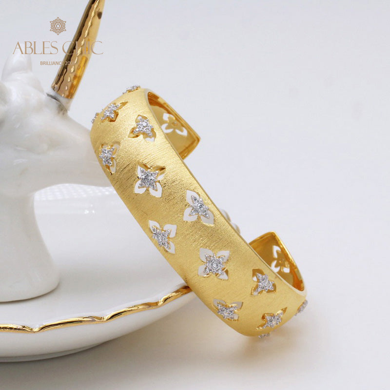 Bracelet Floral Trèfles Soyeux 5058