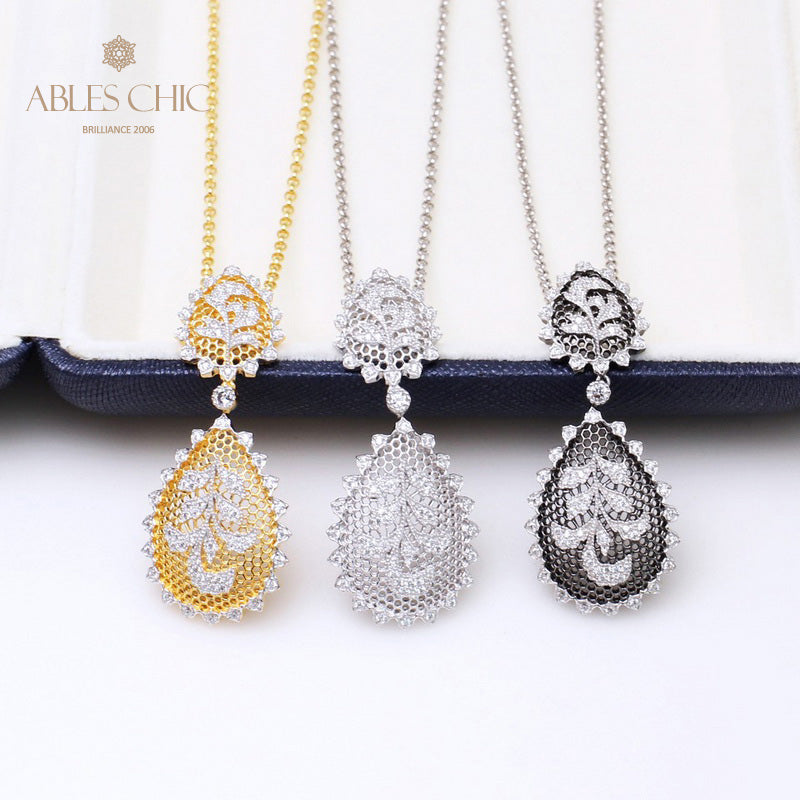 Collier Floral En Filigrane De Dentelle 5340
