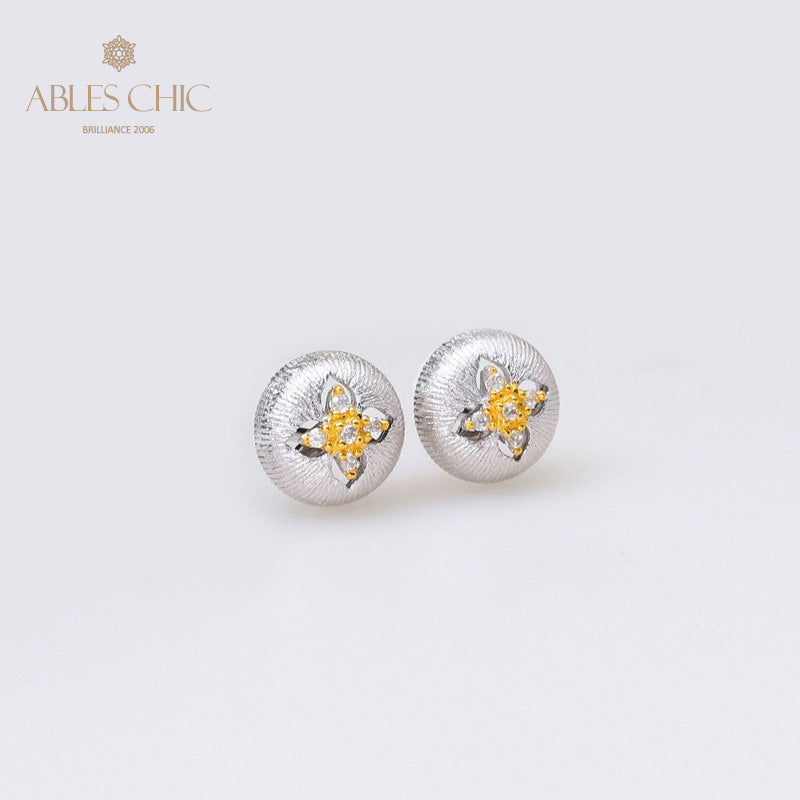 Boucles D'oreilles Soyeuses Dôme Trèfle 5087