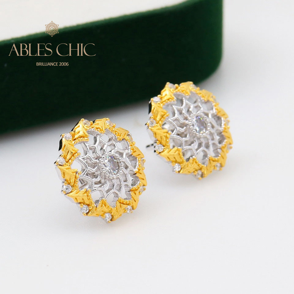Boucles d'oreilles tiges guirlande bohème 5099