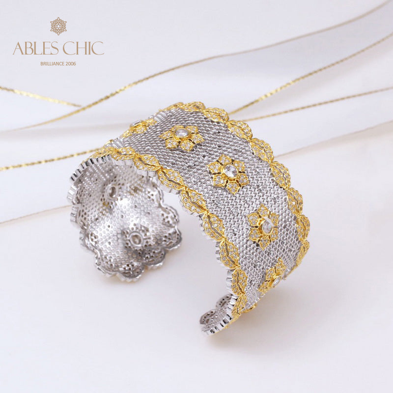 Bracelet Floral en Dentelle Aérée 5164