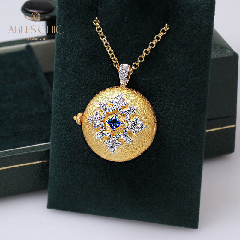 Collier médaillon gravure soyeuse 5214