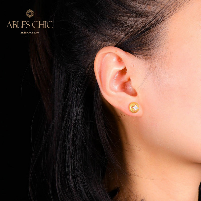 Boucles D'oreilles Soyeuses Dôme Trèfle 5087