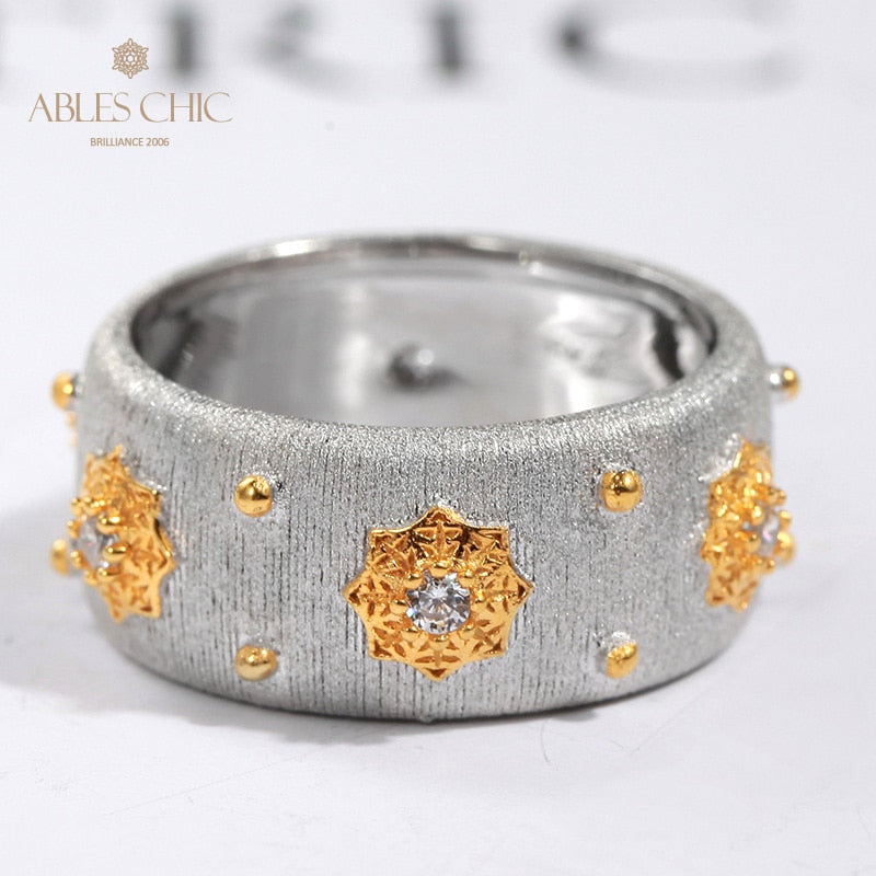 Bague Soyeuse Fleurs Étoilées 5025