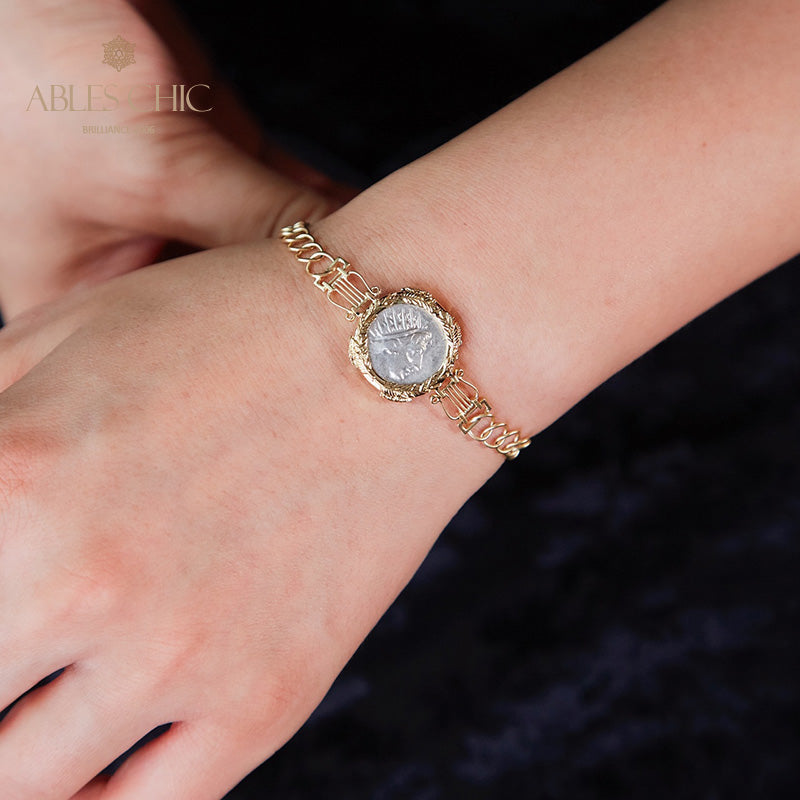 Bracelet Hélios en pièces de lires byzantines