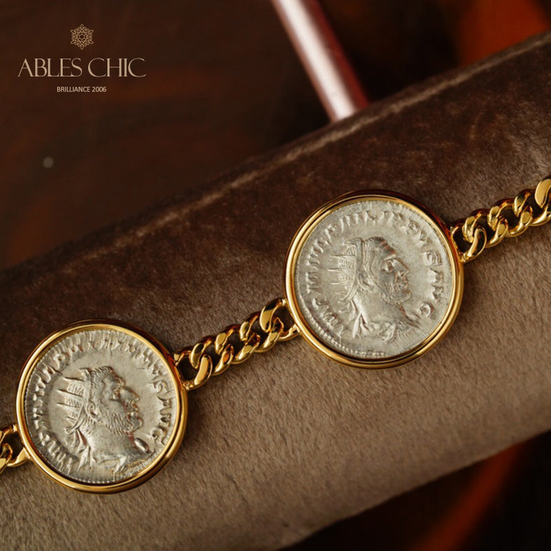 Bracelet de pièces de monnaie de l’empereur byzantin