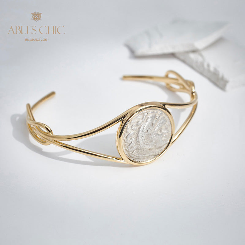 Bracelet grec Heracles Lira Coins