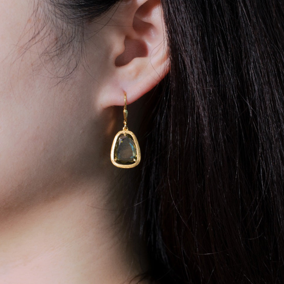 Boucles d'oreilles couleur CZ pierres précieuses C11E4S25184