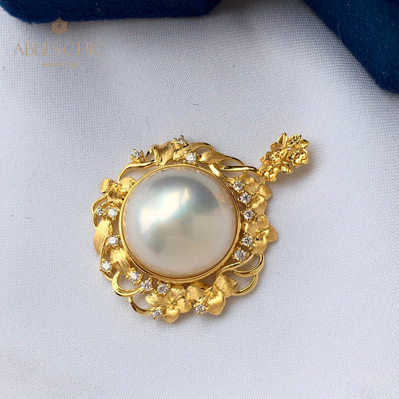 Pendentif halo guirlande de perles Mabe 5819