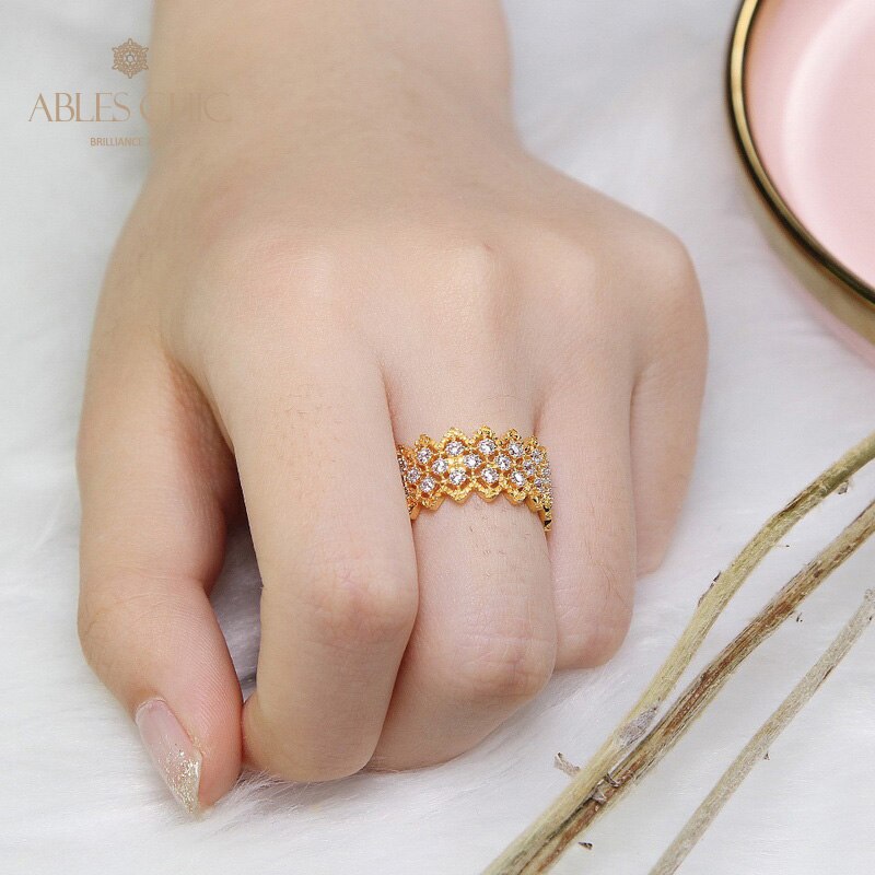 Bracelet Dentelle Filigrane Zircons 5008