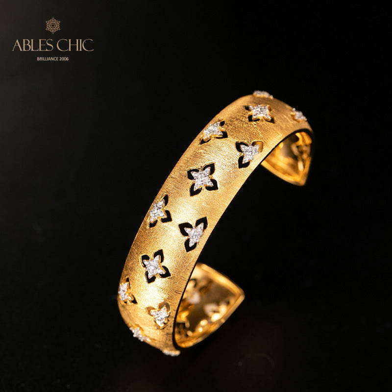 Bracelet Floral Trèfles Soyeux 5058