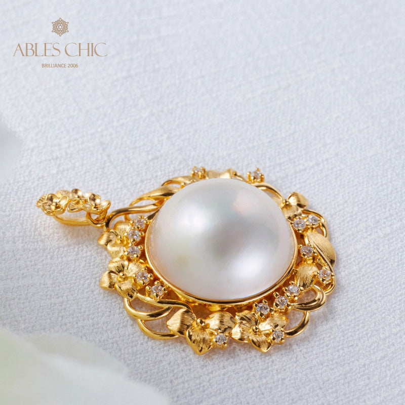 Pendentif halo guirlande de perles Mabe 5819