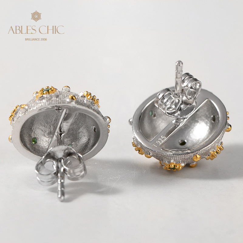 Boucles d'oreilles à motif en tissu dôme étoilé 5089