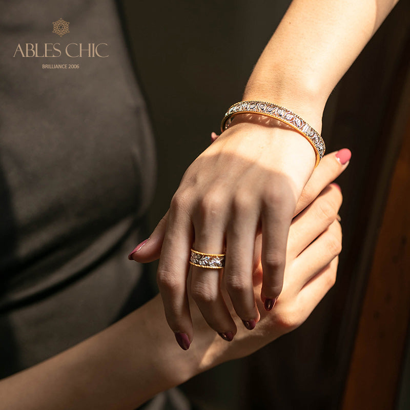 Bracelet Zircon Filigrane Floral 5021