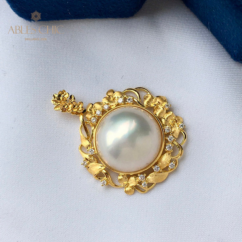 Pendentif halo guirlande de perles Mabe 5819