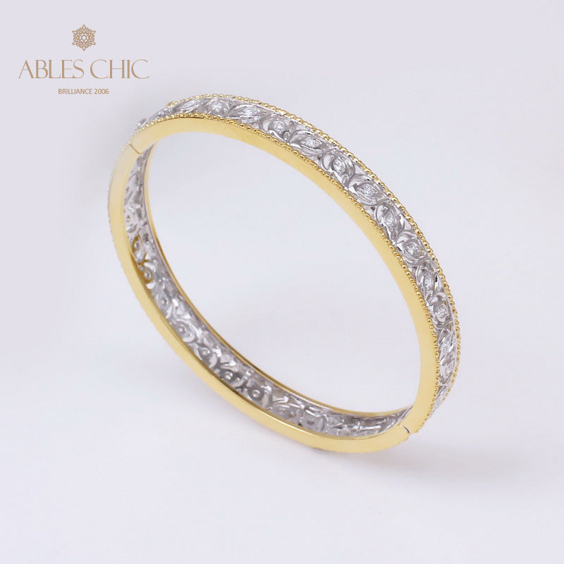 Bracelet Zircon Filigrane Floral 5021