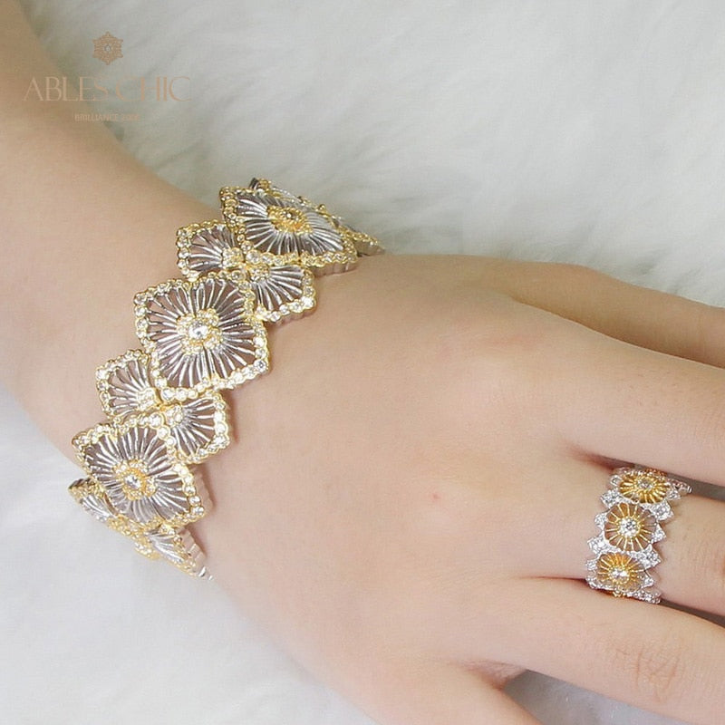 Bague Florale Guirlande Aérée 5138