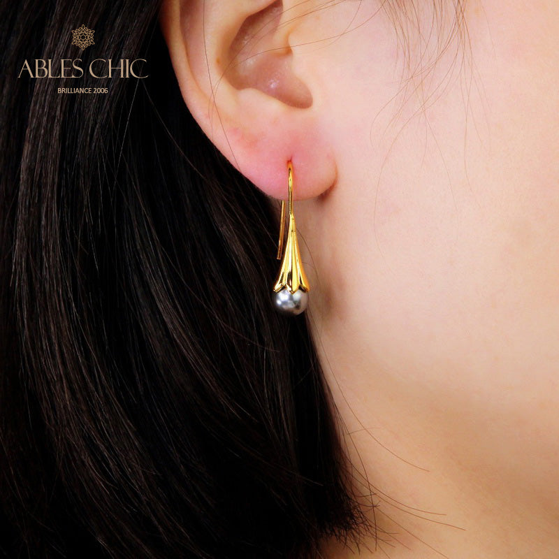 Boucles d'oreilles Crawler Pétale de Nacre 5265