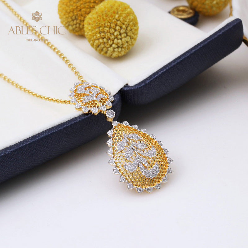 Collier Floral En Filigrane De Dentelle 5340