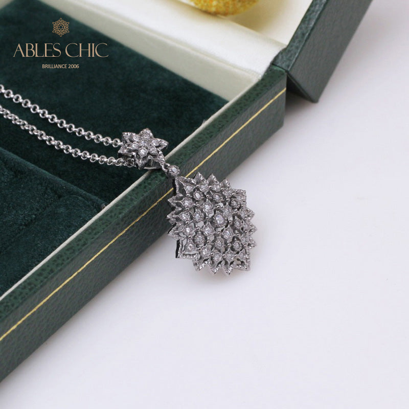 Collier Étoilé Filigrane Nid d'Abeille 5007